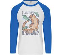 I Raise Piccolo Dinosauri Lucertole Chameleon Uomo L/S Baseball T-Shirt