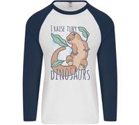 I Raise Piccolo Dinosauri Lucertole Chameleon Uomo L/S Baseball T-Shirt