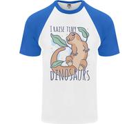 I Raise Piccolo Dinosauri Lucertole Chameleon Uomo S/S Baseball T-Shirt