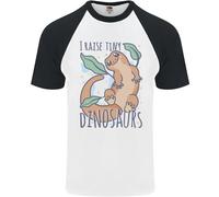 I Raise Piccolo Dinosauri Lucertole Chameleon Uomo S/S Baseball T-Shirt