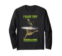 I Raise Tiny Dinosaurs Chicken Reflection Chickens Lovers Maglia a Manica