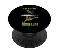 I Raise Tiny Dinosaurs Chicken Reflection Chickens Lovers PopSockets PopGrip Adesivo