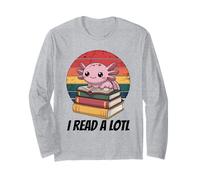I Read Alotl Axolotl Maglia a Manica