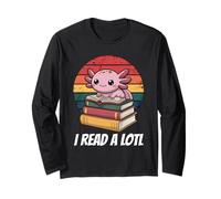 I Read Alotl Axolotl Maglia a Manica
