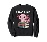I Read Alotl Axolotl Readsolotl Felpa
