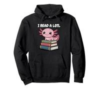 I Read Alotl Axolotl Readsolotl Felpa con Cappuccio