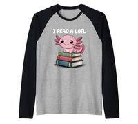 I Read Alotl Axolotl Readsolotl Maglia con Maniche Raglan