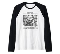I Read Banned Books Maglia con Maniche Raglan