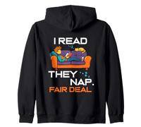 I read they nap fair deal Felpa con Cappuccio