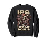I Reap Souls IRS Agente Speciale Grim Reaper Angelo della Morte Felpa