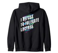 I Refuse to Tolerate Lactose Ironic Felpa con Cappuccio