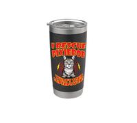 I Rescue Pixiebob Cat What's Your Superpower Cats Lover Bicchiere termico in acciaio inox doppia parete