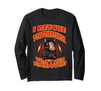 I Rescue Tortoiseshell Cat What's Your Superpower Cats Lover Maglia a Manica