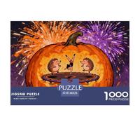 I ricci che fanno ginnastica sul trampolino Puzzle in Legno Impermeabile Puzzles Da 1000 Pezzi Per Adulti Divertenti Giochi Di Puzzle Impegnativi