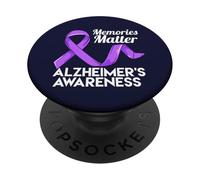 I ricordi contano la consapevolezza dell'Alzheimer Fine Alzheimer PopSockets PopGrip Adesivo