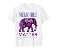 I ricordi contano l'elefante della consapevolezza dell'Alzheimer Maglietta