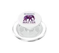 I ricordi contano l'elefante della consapevolezza dell'Alzheimer PopSockets PopGrip per MagSafe