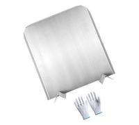 I riflettori di calore regolabili dei camini d'acciaio con i piedi & il pannello posteriore protettivo per migliorano l'efficienza di riscaldamento