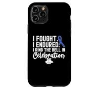 I Ring The Bell In Celebration Nastro Blu Cancro al Colon Custodia per iPhone 11 Pro