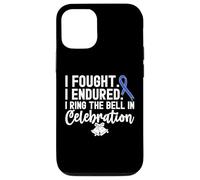 I Ring The Bell In Celebration Nastro Blu Cancro al Colon Custodia per iPhone 12/12 Pro