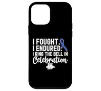 I Ring The Bell In Celebration Nastro Blu Cancro al Colon Custodia per iPhone 12 mini