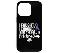 I Ring The Bell In Celebration Nastro Blu Cancro al Colon Custodia per iPhone 13 Pro