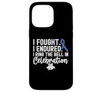 I Ring The Bell In Celebration Nastro Blu Cancro al Colon Custodia per iPhone 14 Pro Max