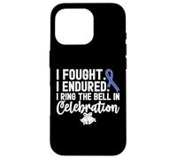 I Ring The Bell In Celebration Nastro Blu Cancro al Colon Custodia per iPhone 16 Pro