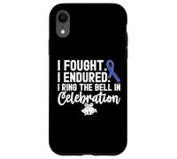 I Ring The Bell In Celebration Nastro Blu Cancro al Colon Custodia per iPhone XR