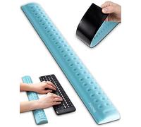 i-Rocks IRC41 - Poggiapolsi ergonomico in memory foam con base antiscivolo, fornisce supporto imbottito e sollievo dal dolore per ufficio, giochi, computer, laptop e digitazione. (blu acqua)