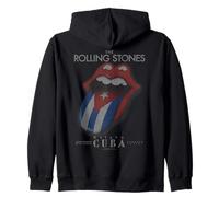 I Rolling Stones Cuba Bandiera Lingua Musica Rock Felpa con Cappuccio