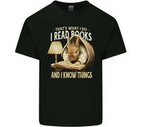 I Rosse Libri & Know Cose Topo di Biblioteca Coniglio T-Shirt Ragazzi Ragazze