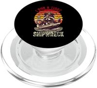 I Run A Tight Shipwreck Divertente Procione Barca Capitano Vintage PopSockets PopGrip per MagSafe
