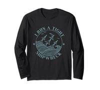 I Run A Tight Shipwreck Festa della Mamma Homeschool Mamma Vita Maglia a Manica