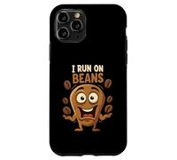I Run On Beans Funny Coffee Lover Caffeine Design Custodia per iPhone 11 Pro
