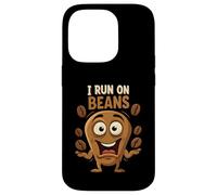 I Run On Beans Funny Coffee Lover Caffeine Design Custodia per iPhone 14 Pro