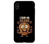 I Run On Beans Funny Coffee Lover Caffeine Design Custodia per iPhone XS Max