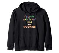 I Run On Chocolate Milk And Cookies Abbigliamento Bambino Felpa con Cappuccio