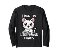 I Run On Coffee And Chaos Maglia a Manica