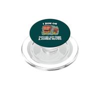 I Run On Popcorn Bevande analcoliche Zombie Film Divertente Halloween PopSockets PopGrip per MagSafe
