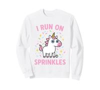 I Run On Sprinkles Funny Unicorn Felpa