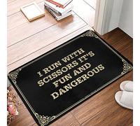 I Run With Scissors It'S Fun And Dangerous Zerbino Asciugapassi Morbido Zerbino Ingresso Asciugatura Rapida Tappeto Entrata Per Corridoio Esterno Interno 40X60Cm