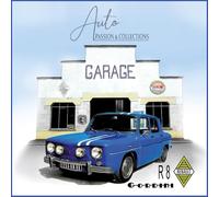 I&S / Les collections rétro CPMD15007N2 - Biglietto quadrato con busta bianca, formato 15 x 15 cm, Renault Auto Passione & Collezioni, con effetto lucido, interno bianco, prodotto in Francia