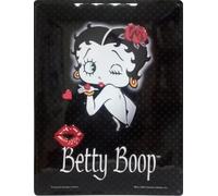 I&S / Les collections rétro Placca in metallo goffrato 20 x 15 cm Betty Boop Betty Boop Kiss