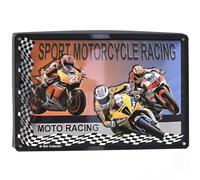 I&S/Les collections rétro Targhetta in metallo goffrato 30 x 20 cm Moto GP Prodotto con licenza ufficiale e/o design esclusivo