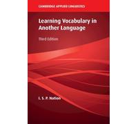 I. S. P. Nation Learning Vocabulary in Another Language (Tascabile)