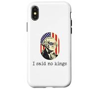 I Said No Kings in America Flag,US Democracy No King Protest Custodia per iPhone X/XS