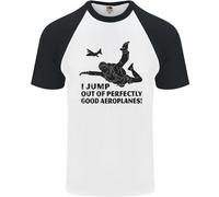 I Salti Da Buoni Aeroplani Paracadutismo Uomo S/S Maglietta Baseball