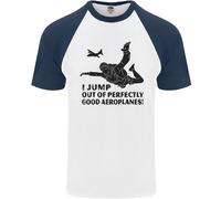 I Salti Da Buoni Aeroplani Paracadutismo Uomo S/S Maglietta Baseball