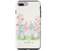 I santi della famiglia con i gigli pregano per noi devozionale Custodia per iPhone 7 Plus/8 Plus